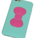 Stående Butterfly TPU Taske til iPhone 6 Grøn