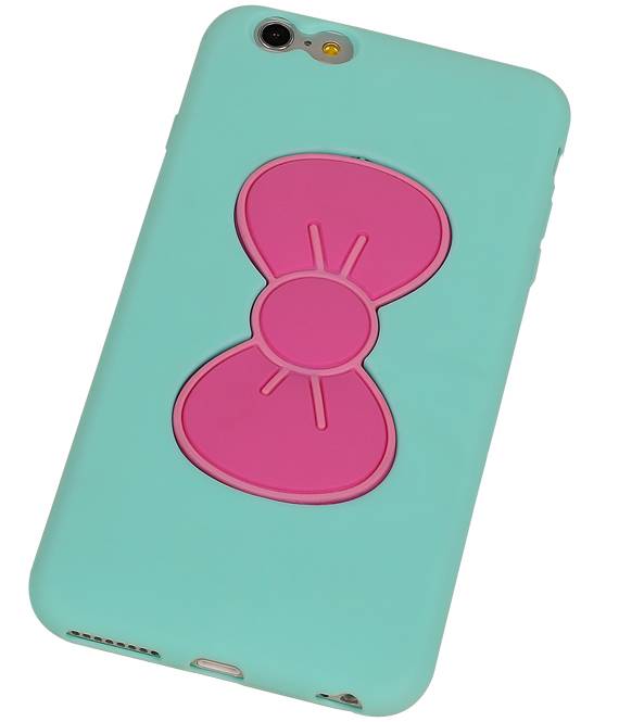 Butterfly Standing TPU Case for iPhone 6 Green