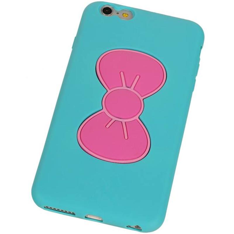 Papillon TPU pour iPhone debout 6 Plus Turquoise
