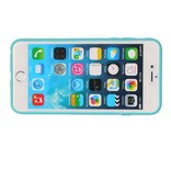 Stehend Schmetterlings-TPU für iPhone 6 Plus Türkis