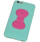 Butterfly Standing TPU Case for iPhone 6 Plus Green