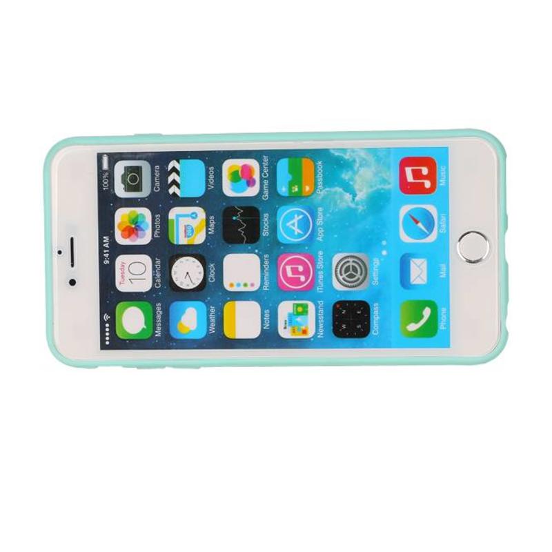 Vlinder Standing TPU Case voor iPhone 6 Plus Groen
