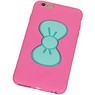 Stående Butterfly TPU Taske til iPhone 6 Plus Pink