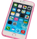 Stehend Schmetterlings-TPU für iPhone 6 Plus Rosa