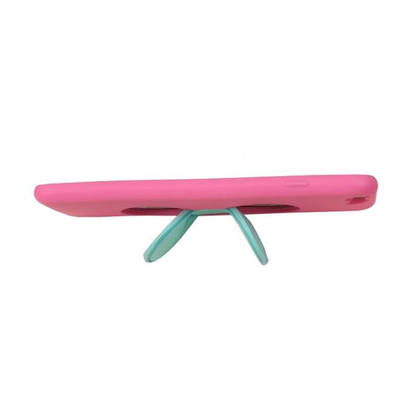 Butterfly Standing TPU Case for iPhone 6 Plus Pink