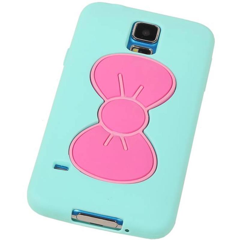 Papillon TPU Debout pour Galaxy S5 G900F Vert