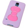 Butterfly Standing TPU Case for Galaxy S5 G900F Purple