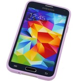 Stående Butterfly TPU Taske til Galaxy S5 G900F Lilla