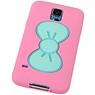 Butterfly Standing TPU Case for Galaxy S5 G900F Pink