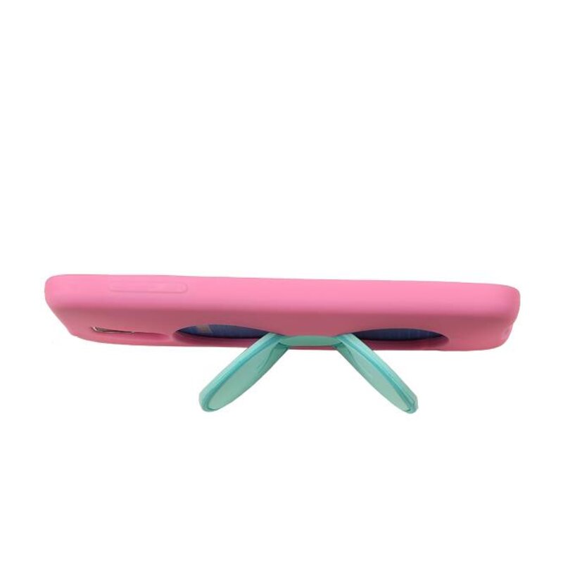 Stående Butterfly TPU Taske til Galaxy S5 G900F Pink