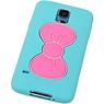 Papillon TPU Debout pour Galaxy S5 G900F Turquoise