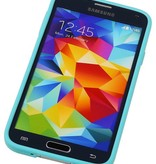 Papillon TPU Debout pour Galaxy S5 G900F Turquoise