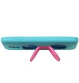 Papillon TPU Debout pour Galaxy S5 G900F Turquoise