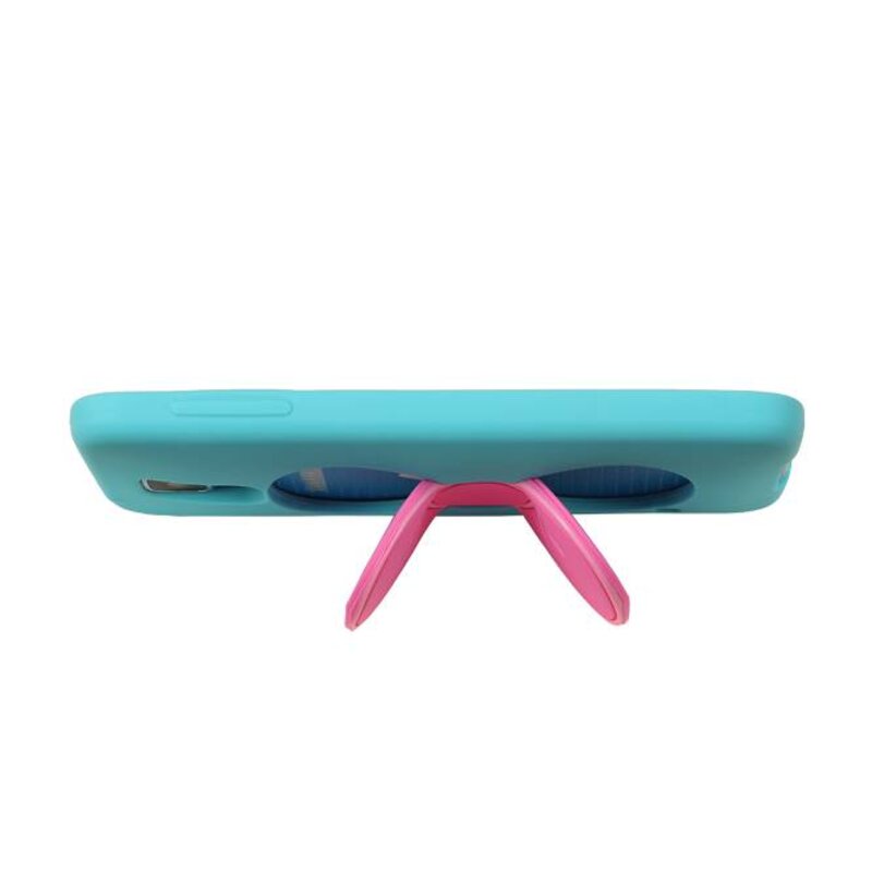 Stående Butterfly TPU Taske til Galaxy S5 G900F Turquoise