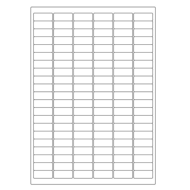 Cryo Laseretiketten Op A4-Vellen - 31,5 x 13mm (Kleuren Assorti)