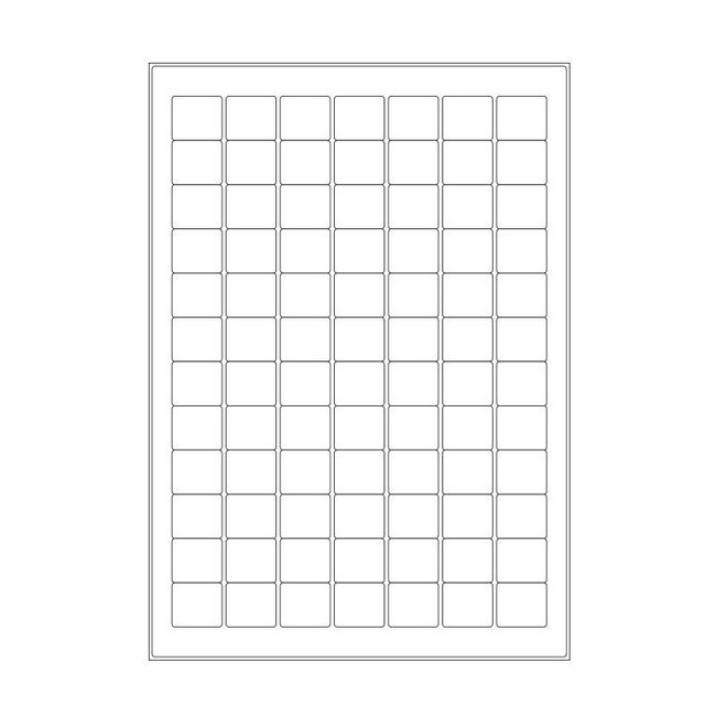 Kryo Laseretiketten Auf DIN A4-Bögen - 25 x 22mm (Farblich Sortiert)