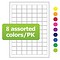 Cryo labels on sheets for laser printers 25 x 22mm assorted colors (A4 format)