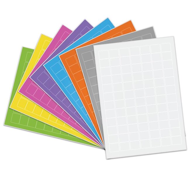 LabID™ Étiquettes Cryogéniques Pour Imprimantes Laser - 25 x 22mm / Couleurs Assorties