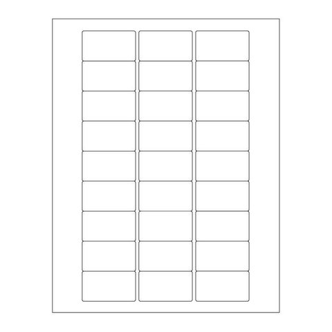 Laser-Etiketten Für Autoklaven - 50,8 x 28,57mm / Abnehmbar