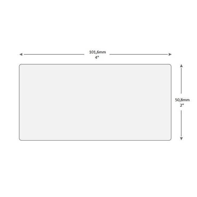 Autoclave Labels - 101.6 x 50.8mm / Thermal Transfer