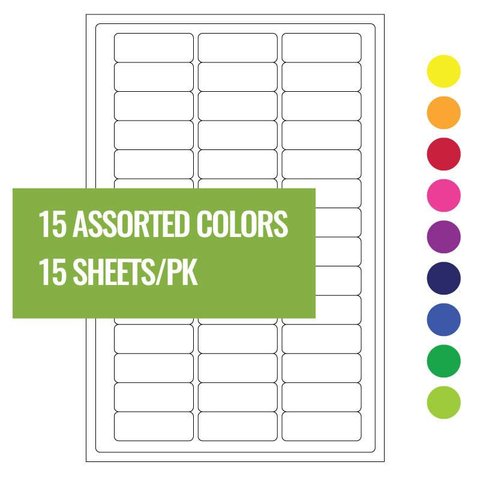 Cryo laser labels for microtubes 26 x 10mm (multi-color)