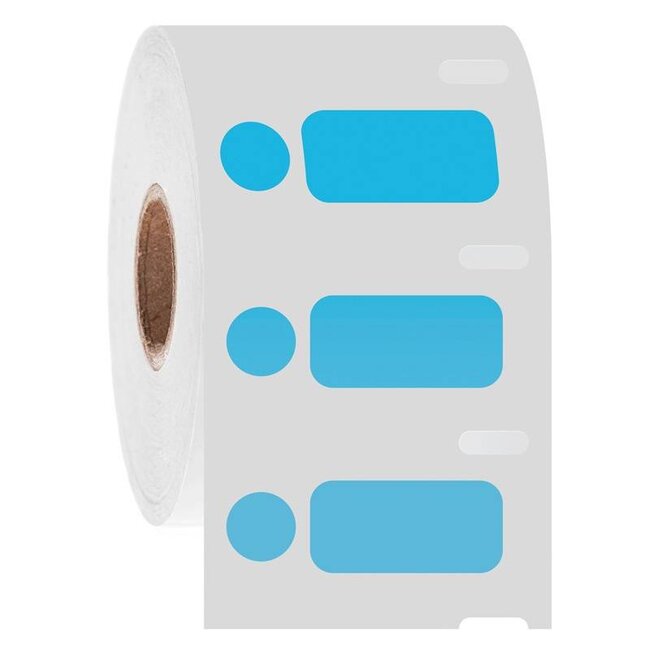 Cryo DYMO Etiketten / Diepvries-Etiketten - 26,4 x 12,7mm + Ø 9,5mm