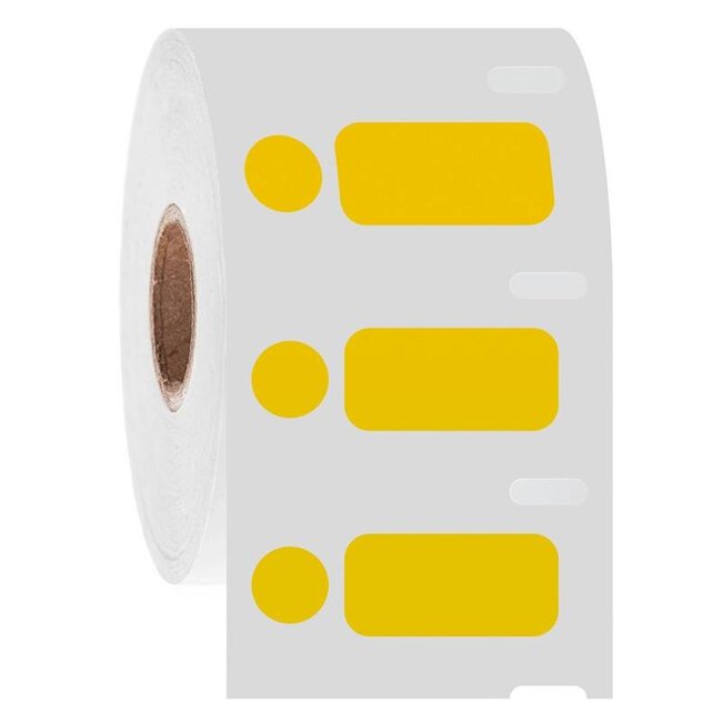 Kryo DYMO Etiketten / Tiefkühl-Etiketten - 26,4 x 12,7mm + Ø 9,5mm