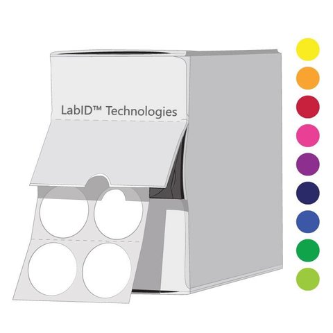 Farbige Kryo-Etiketten - Ø 13mm / Spenderbox