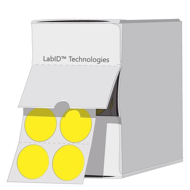 Farbige Kryo-Etiketten - Ø 13mm In Spenderbox