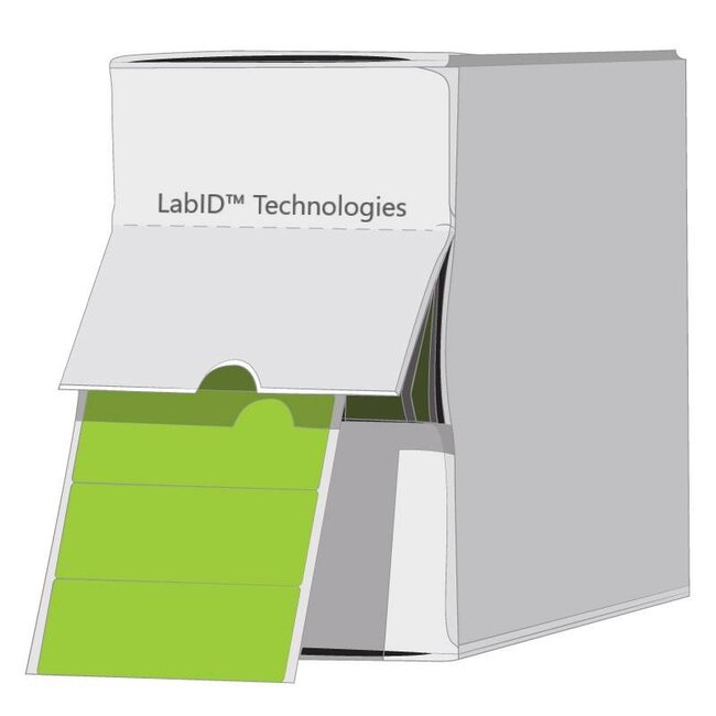 LabID™ Gekleurde Cryo Etiketten - 26 x 10mm / In Dispenserdoos