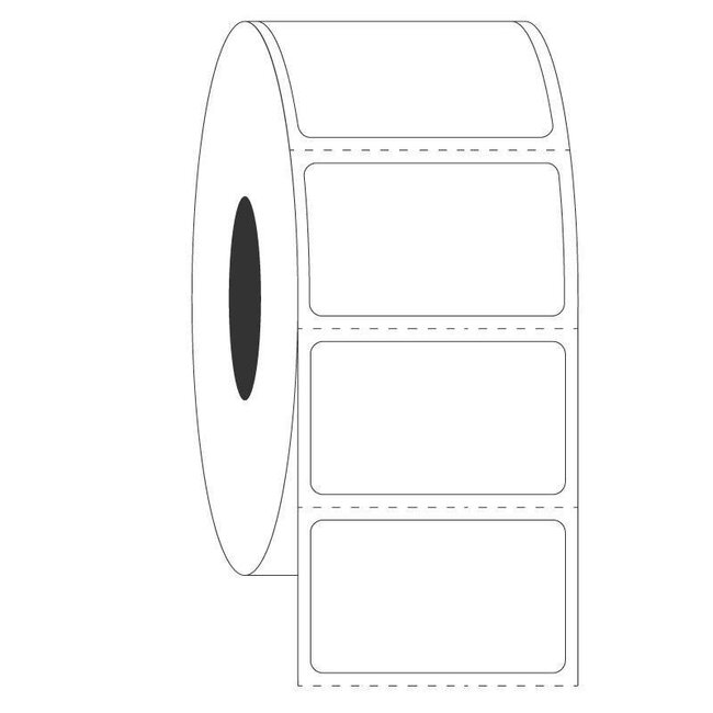 LabID™ Xyleen- En Oplosmiddelbestendige Etiketten - 57 x 32mm / Thermotransfer