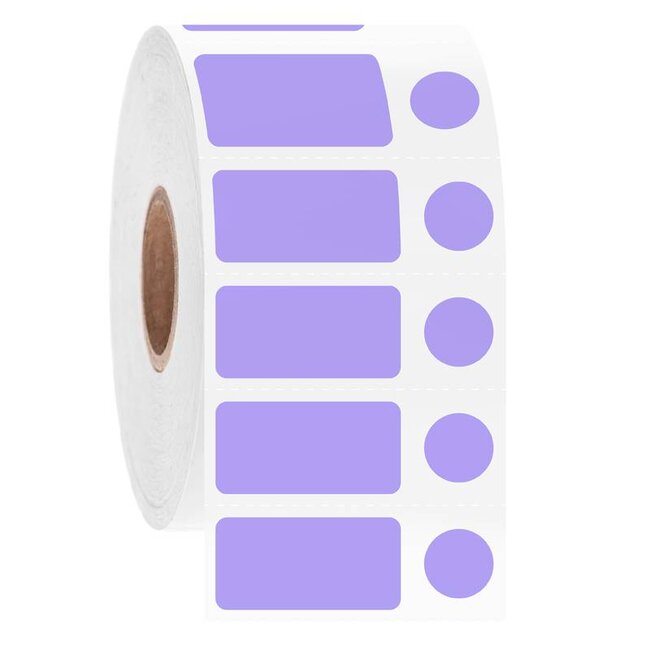 LabID™ Kryo Barcode Etiketten - 25,4 x 12,7mm + Ø 9,5mm / Thermotransfer