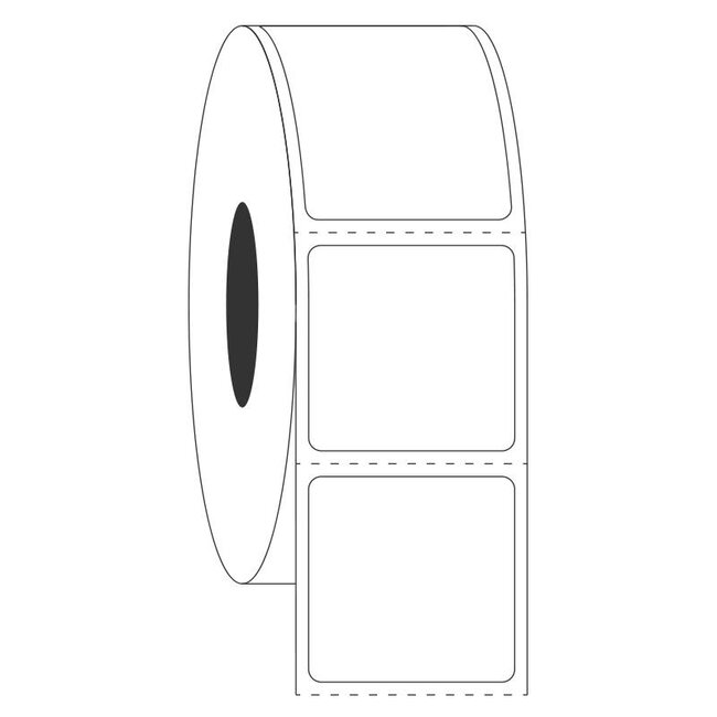 Ablösbare Tiefkühletiketten 25,4 x 25,4mm