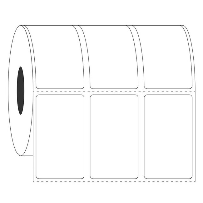 Cryo Removable Labels - 25.4 x 44.5mm / Thermal Transfer