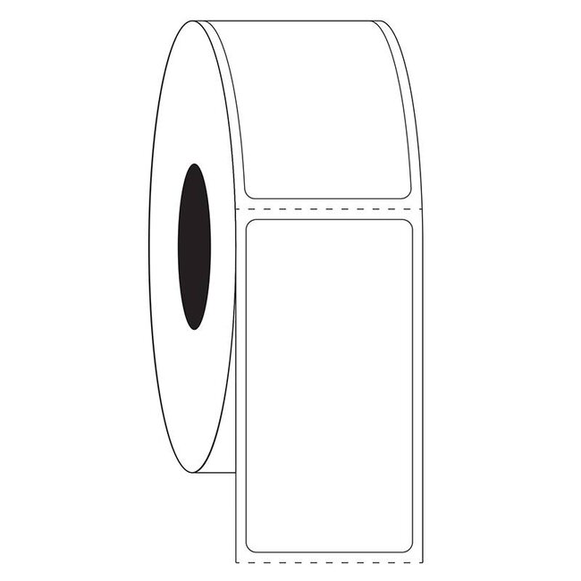 LabID™ Afneembare Diepvries Etiketten - 25,4 x 50,8mm / Thermotransfer