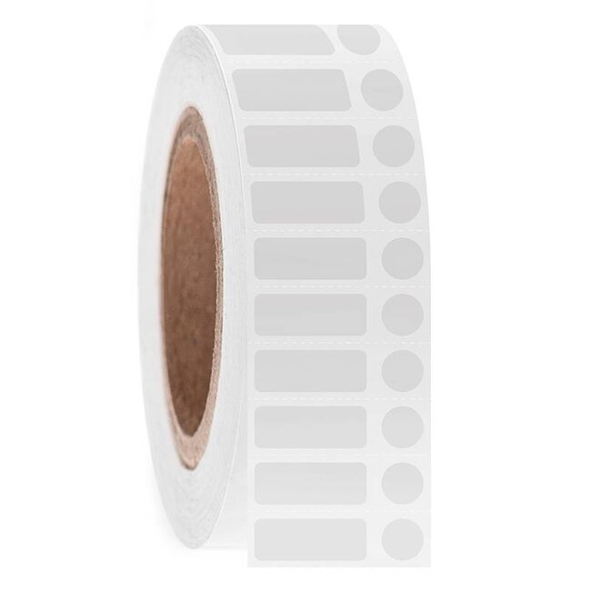 LabID™ Cryo Barcode Etiketten - 25,4 x 9,5mm + Ø 9,5mm / Thermotransfer