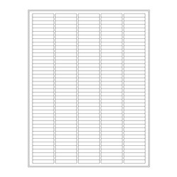 Cryo Labels For Laser Printers - 38.1 x 6.4mm (US Letter Format)