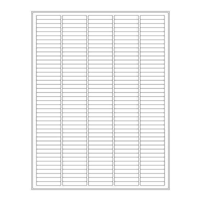 Cryo Labels For Laser Printers - 38,1 x 6,4mm (US Letter Format)