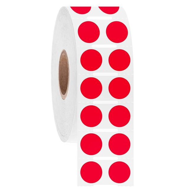 LabID™ Kryo Barcode Etiketten - Ø 11,1mm * Rund / Thermotransfer