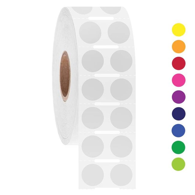 LabID™ Kryo Barcode Etiketten - Ø 11,1mm * Rund / Thermotransfer