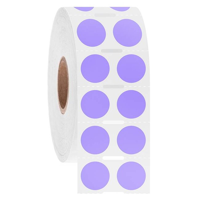 Étiquettes cryogéniques à code- barres - Ø 12,7mm / Transfert Thermique