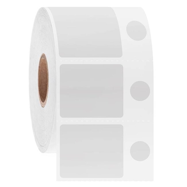 Kryo Barcode Etiketten - 30,2 x 25,4mm + Ø 9,5mm