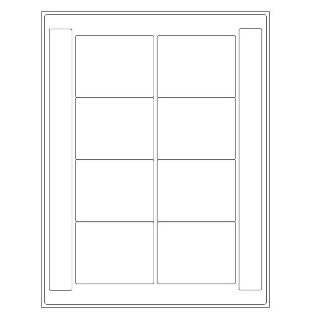 Cryo Labels For Laser Printers - 76.2 x 60.3mm (US Letter Format)