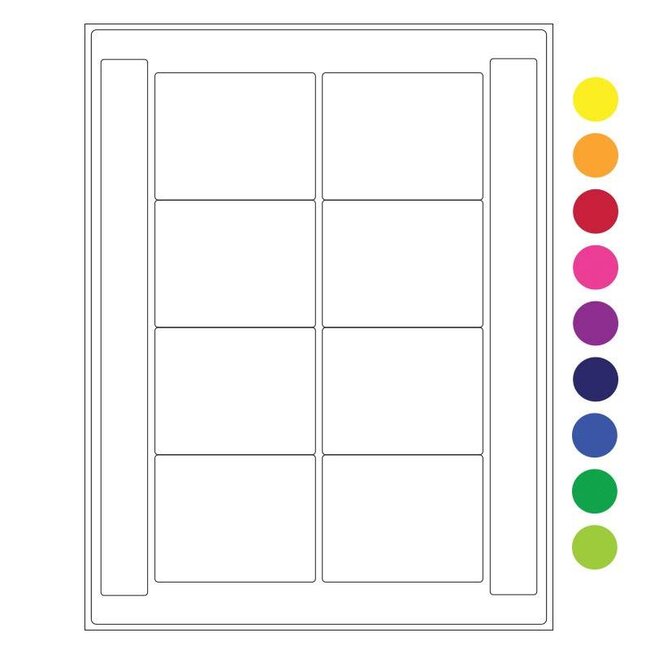Cryo Labels For Laser Printers - 76.2 x 60.3mm (US Letter Format)