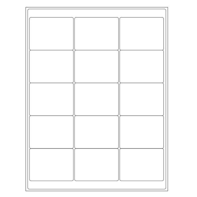 LabID™ Étiquettes Cryogéniques Pour Imprimantes Laser - 68,3 x 50,8mm / Format US Letter