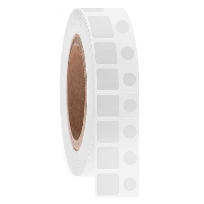 Kryo Barcode Etiketten - 15,2 x 15,2mm + Ø 9mm