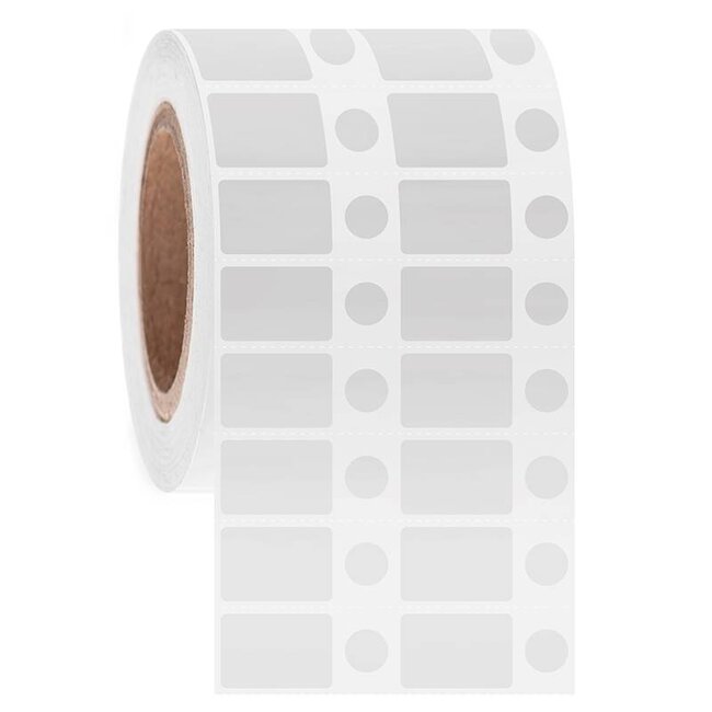 LabID™ Kryo Barcode Etiketten - 28,6 x 19,1mm + Ø 11,1mm / Thermotransfer
