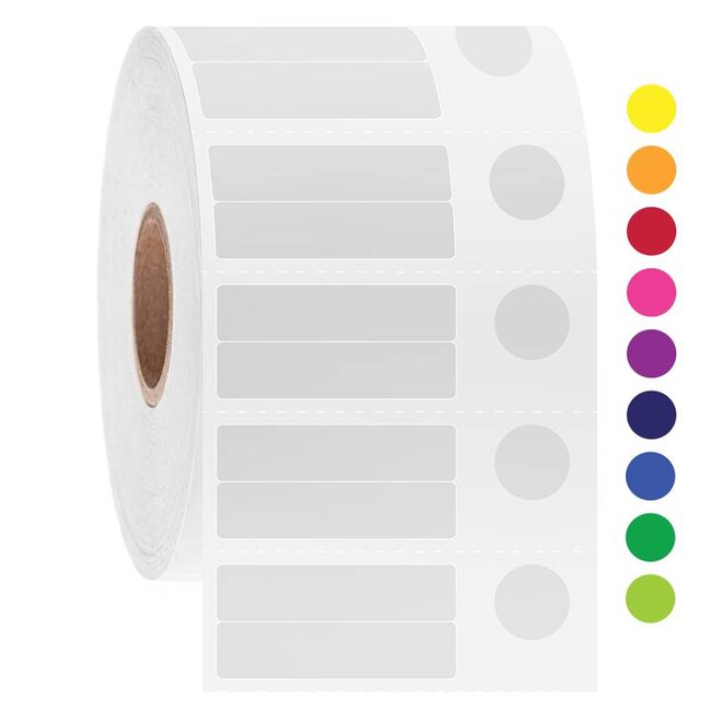 LabID™ Étiquettes Cryogéniques À Code-Barres - 30 x 7,1mm + Ø 9,4mm / Transfert Thermique