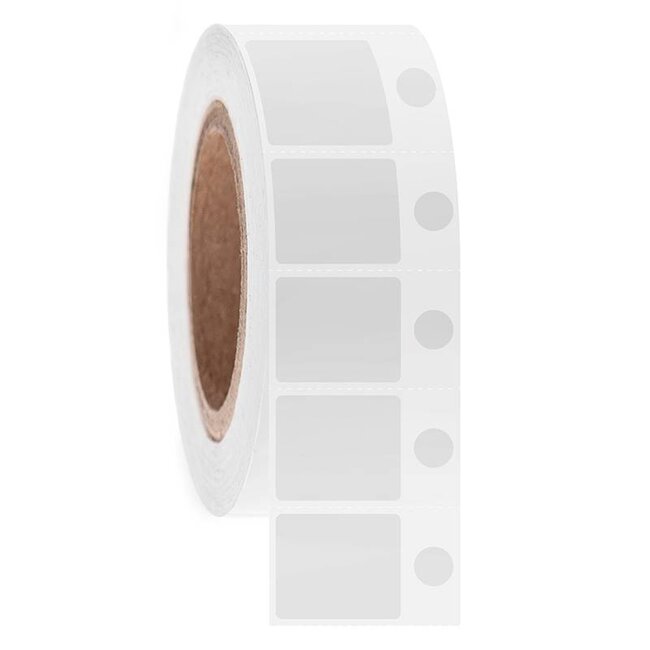 LabID™ Étiquettes Cryogéniques À Code-Barres - 30,2 x 25,4mm + Ø 9,5mm / Transfert Thermique