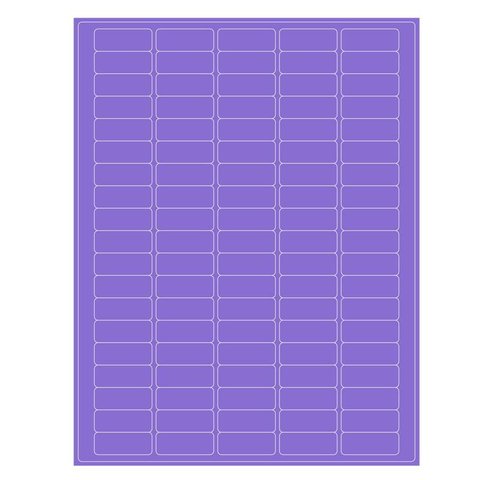 Cryo Labels For Laser Printers - 36 x 14mm (US Letter Format)